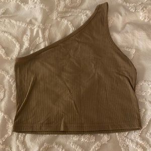 Shein one shoulder crop top